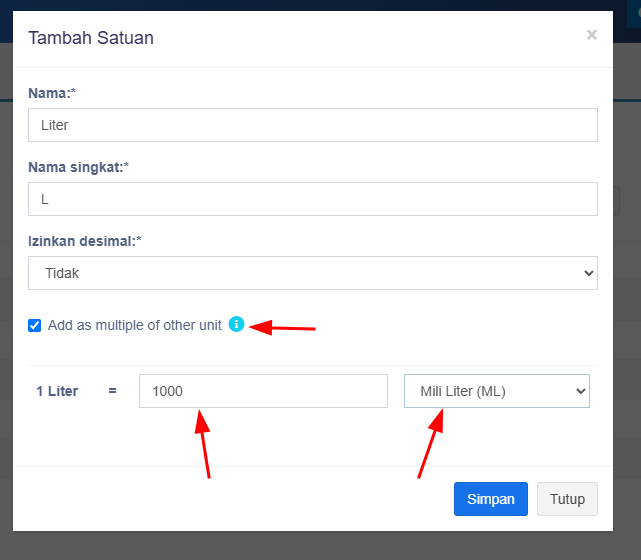 Satuan Konversi Terbesar
